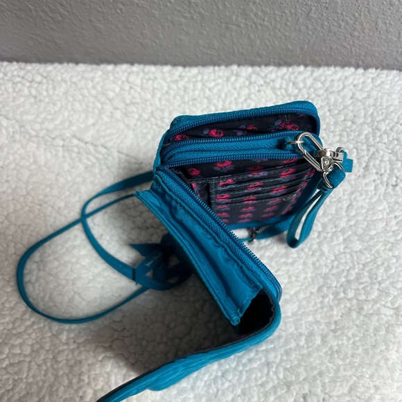 Vera Bradley RFID 3-in-1 Crossbody w/adjustable/removable xbody strap~Bahama Bay - Picture 7 of 8